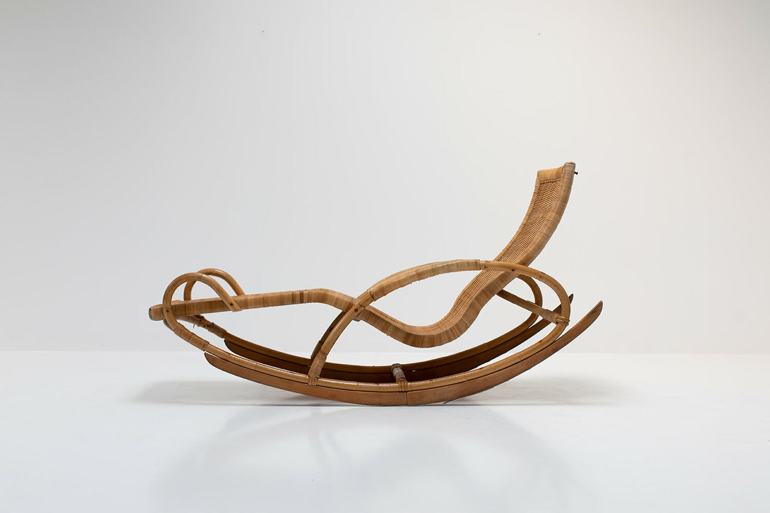 German rattan lounger